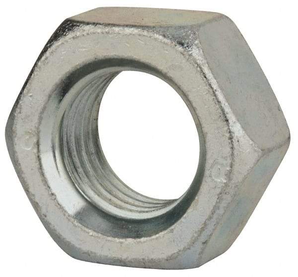 Value Collection - M30x3.50 Steel Right Hand Hex Nut - 46mm Across Flats, 24mm High, Zinc-Plated Finish - Benchmark Tooling