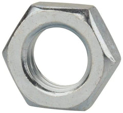 Value Collection - M18x2.50 Steel Right Hand Hex Jam Nut - 27mm Across Flats, 9mm High, Uncoated - Benchmark Tooling