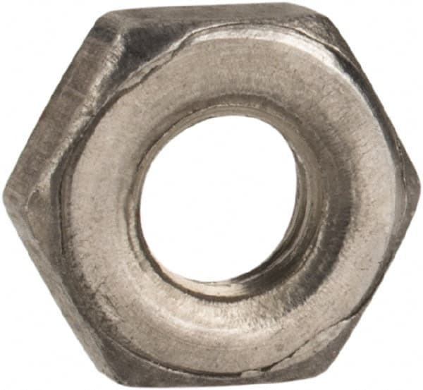 Value Collection - M3x0.50 Steel Right Hand Hex Jam Nut - 5.5mm Across Flats, 1.8mm High, Uncoated - Benchmark Tooling