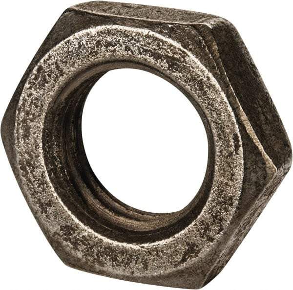 Value Collection - M30x3.50 Steel Right Hand Hex Jam Nut - 46mm Across Flats, 15mm High, Uncoated - Benchmark Tooling