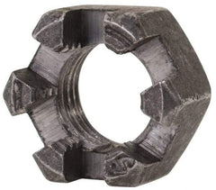 Value Collection - 3/8-24 UNF Grade 2 Steel Slotted Locknut - 9/16" Width Across Flats, 21/64" High, Uncoated - Benchmark Tooling