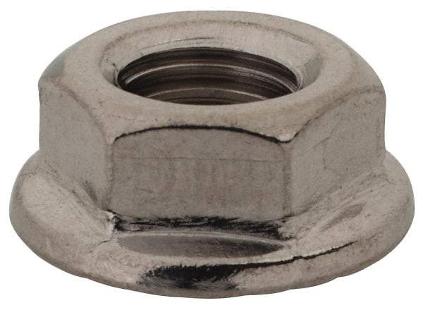 Value Collection - 5/16-24, 0.68" Flange Diam, Serrated Flange Nut - Grade 18-8 Stainless Steel, Uncoated Finish, 0.283" Flange Height - Benchmark Tooling