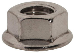 Value Collection - 3/8-24, 3/4" Flange Diam, Serrated Flange Nut - Grade 18-8 Stainless Steel, Uncoated Finish, 0.347" Flange Height - Benchmark Tooling