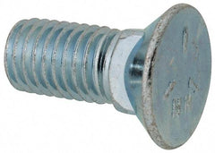 Value Collection - 5/8-11 UNC, 1-3/4" OAL, Steel Plow Bolt - Zinc-Plated Finish, Grade 5 - Benchmark Tooling