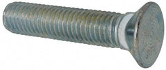 Value Collection - 5/8-11 UNC, 3" OAL, Steel Plow Bolt - Zinc-Plated Finish, Grade 5 - Benchmark Tooling