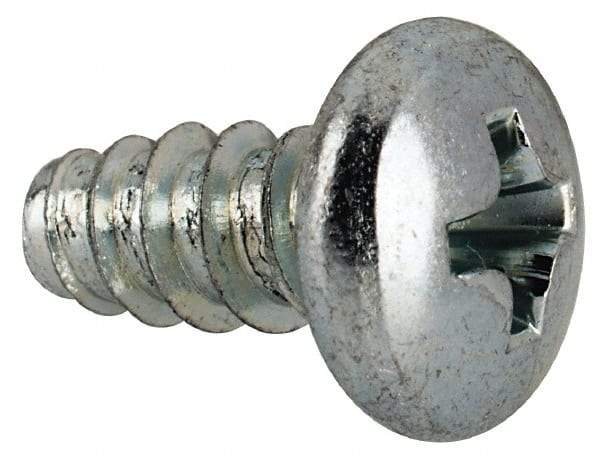 Value Collection - #10 Pan Head Phillips Sheet Metal Screw - Steel, 3/8" Length Under Head, Grade 2 - Benchmark Tooling