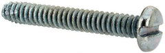 Value Collection - #4-40 UNC Thread, 3/4" Length Under Head, Slotted Drive Steel Thread Cutting Screw - Pan Head, Grade 2, Point Type F, Zinc-Plated Finish - Benchmark Tooling