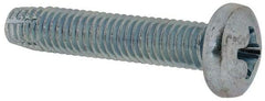 Value Collection - #10-32 UNF Thread, 1" Length Under Head, Phillips Drive Steel Thread Cutting Screw - Pan Head, Grade 2, Point Type F, Zinc-Plated Finish - Benchmark Tooling