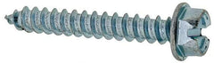 Value Collection - #14 Hex Washer Head Slotted Sheet Metal Screw - Steel, 1-3/4" Length Under Head, Grade 2 - Benchmark Tooling