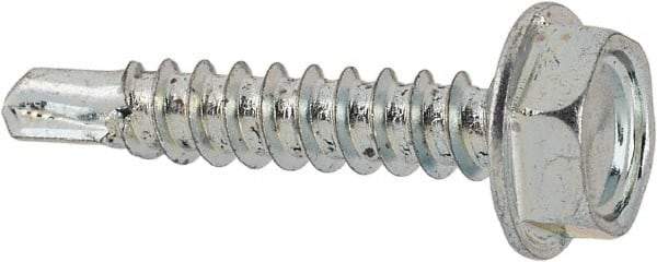 Value Collection - #6 Hex Washer Head Sheet Metal Screw - Steel, 3/4" Length Under Head, Grade 2 - Benchmark Tooling