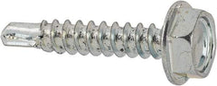 Value Collection - #6 Hex Washer Head Sheet Metal Screw - Steel, 3/4" Length Under Head, Grade 2 - Benchmark Tooling