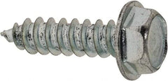 Value Collection - #8 Hex Washer Head Sheet Metal Screw - Steel, 5/8" Length Under Head, Grade 2 - Benchmark Tooling