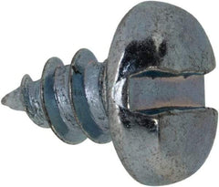 Value Collection - #8 Pan Head Slotted Sheet Metal Screw - Steel, 1/4" Length Under Head, Grade 2 - Benchmark Tooling