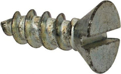 Value Collection - #10 Flat Head Slotted Sheet Metal Screw - Steel, 1/2" OAL, Grade 2 - Benchmark Tooling