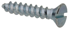 Value Collection - #10 Flat Head Slotted Sheet Metal Screw - Steel, 1" OAL, Grade 2 - Benchmark Tooling