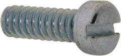 Value Collection - #4-40 UNC, 5/16" Length Under Head Slotted Drive Machine Screw - Fillister Head, Grade 2 Steel, Zinc-Plated Finish, Without Washer - Benchmark Tooling