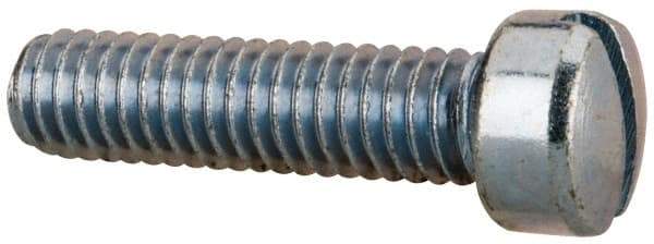 Value Collection - 5/16-18 UNC, 1-1/4" Length Under Head Slotted Drive Machine Screw - Fillister Head, Grade 2 Steel, Zinc-Plated Finish, Without Washer - Benchmark Tooling