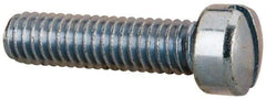 Value Collection - 5/16-18 UNC, 1-1/4" Length Under Head Slotted Drive Machine Screw - Fillister Head, Grade 2 Steel, Zinc-Plated Finish, Without Washer - Benchmark Tooling