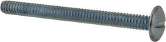 Value Collection - #10-24 UNC, 2-1/4" Length Under Head Slotted Drive Machine Screw - Truss Head, Grade 2 Steel, Zinc-Plated Finish, Without Washer - Benchmark Tooling