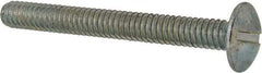Value Collection - 1/4-20 UNC, 2-1/4" Length Under Head Slotted Drive Machine Screw - Truss Head, Grade 2 Steel, Zinc-Plated Finish, Without Washer - Benchmark Tooling