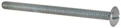 Value Collection - 1/4-20 UNC, 3-1/2" Length Under Head Slotted Drive Machine Screw - Truss Head, Grade 2 Steel, Zinc-Plated Finish, Without Washer - Benchmark Tooling