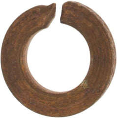 Value Collection - #2, 0.088" ID, 0.02" Thick Split Lock Washer - Silicon Bronze, Uncoated, 0.088" Min ID, 0.094" Max ID, 0.293" Max OD - Benchmark Tooling