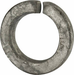 Value Collection - 1-3/8", 1.379" ID, 0.344" Thick Split Lock Washer - Grade 2 Steel, Hot Dipped Galvanized Finish, 1.379" Min ID, 1.408" Max ID, 2.219" Max OD - Benchmark Tooling
