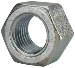 Value Collection - 2 - 4-1/2 UNC Steel Right Hand Hex Nut - 3" Across Flats, 1-23/32" High, Zinc Clear Finish - Benchmark Tooling