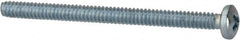 Value Collection - #4-40 UNC, 1-1/2" Length Under Head Phillips Drive Machine Screw - Pan Head, Grade 2 Steel, Zinc-Plated Finish, Without Washer - Benchmark Tooling