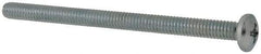 Value Collection - #8-32 UNC, 2-1/2" Length Under Head Phillips Drive Machine Screw - Pan Head, Grade 2 Steel, Zinc-Plated Finish, Without Washer - Benchmark Tooling