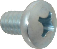 Value Collection - 1/4-20 UNC, 3/8" Length Under Head Phillips Drive Machine Screw - Pan Head, Grade 2 Steel, Zinc-Plated Finish, Without Washer - Benchmark Tooling