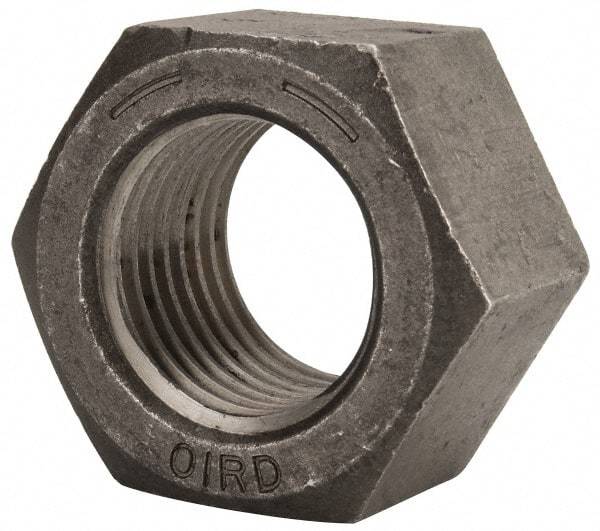 Value Collection - 2-1/4 - 4-1/2 UNC Steel Right Hand Hex Nut - 3-3/8" Across Flats, 1-15/16" High, Uncoated - Benchmark Tooling