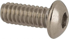 Value Collection - 1/4-20 UNC Hex Socket Drive, Button Screw - Grade 316 Stainless Steel, Uncoated, 5/8" Length Under Head - Benchmark Tooling