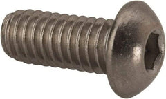 Value Collection - 5/16-18 UNC Hex Socket Drive, Button Screw - Grade 316 Stainless Steel, Uncoated, 3/4" Length Under Head - Benchmark Tooling