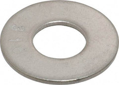 Value Collection - 7/16" Screw, Grade 316 Stainless Steel Standard Flat Washer - 1/2" ID x 1-1/8" OD, 0.062" Thick, Plain Finish - Benchmark Tooling