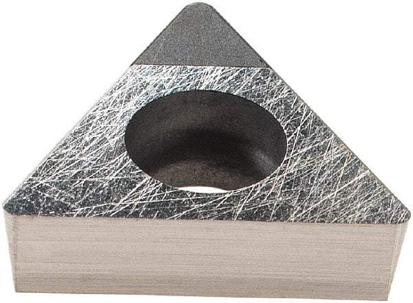 Komet - TOGX090204 Grade CBN57 CBN Boring Insert - Uncoated, 60° Triangle, 8° Relief Angle, 5.6mm Inscr Circle, 2.5mm Thick, 0.4mm Corner Radius - Benchmark Tooling