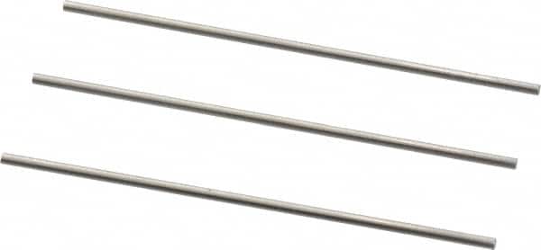 Van Keuren - 12 TPI, 0.0833 Inch Pitch, 2 Inch Long, Thread Pitch Diameter Measuring Wire - 0.0481 Inch Nominal Best Wire Diameter, 0.0722 Inch Nominal Constant, 3 Pieces - Benchmark Tooling