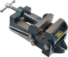 Interstate - 3-3/4" Jaw Opening Capacity x 1-3/4" Throat Depth, Angle Drill Press Vise - 4-1/2" Wide x 1.62" High Jaw, Stationary Base, Standard Speed, 10-15/16" OAL x 3.7" Overall Height, Cast Iron - Benchmark Tooling