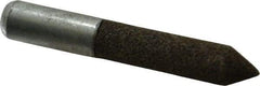 Grier Abrasives - 1/2" Diam 80 Grit 60° Included Angle Center Lap - Aluminum Oxide, Medium Grade, Extra Hard Density, Shank Mounted - Benchmark Tooling