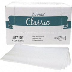 PRO-SOURCE - 1/4 Fold Food Service Wipes - Box, 21-1/2" x 13" Sheet Size, White - Benchmark Tooling