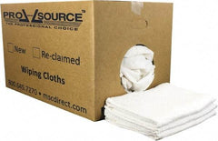 PRO-SOURCE - 40 Inch Long Virgin Terry Cotton Towels - White, Terry Cloth, Low Lint, Box - Benchmark Tooling