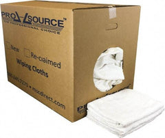 PRO-SOURCE - 40 Inch Long Virgin Terry Cotton Towels - White, Terry Cloth, Medium Lint, Box - Benchmark Tooling