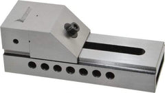 Interstate - 2-1/2" Jaw Width, 3-3/8" Jaw Opening Capacity, 1-1/4" Jaw Height, Toolmaker's Vise - Flat Jaw, 0.0002" Parallelism, 0.0002" Squareness, 7" OAL x 2-1/2" OAH - Benchmark Tooling