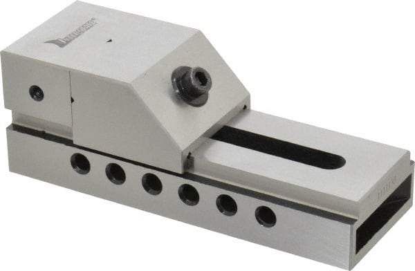 Interstate - 2" Jaw Width, 2-1/2" Jaw Opening Capacity, 1" Jaw Height, Toolmaker's Vise - Flat Jaw, 0.0002" Parallelism, 0.0002" Squareness, 5-1/2" OAL x 1-31/32" OAH - Benchmark Tooling