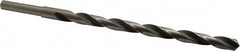 Michigan Drill - 19/32" Drill, 118° Point, High Speed Steel Silver Deming & Reduced Shank Drill Bit - Oxide Finish, 12" OAL, Straight Shank, 9" Flute Length, Right Hand Cut, Standard Point, Spiral Flute, Regular Spiral - Benchmark Tooling