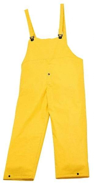 Helly Hansen - Size S, Yellow, Rain Bib Overall - 1 Pocket, Open Ankle - Benchmark Tooling