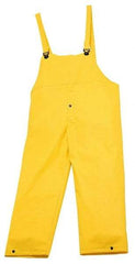 Helly Hansen - Size L, Yellow, Rain Bib Overall - 1 Pocket, Open Ankle - Benchmark Tooling