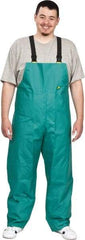 OnGuard - Size XL, Green, Chemical Bib Overall - 1 Pocket, Open Ankle, Open Wrist - Benchmark Tooling