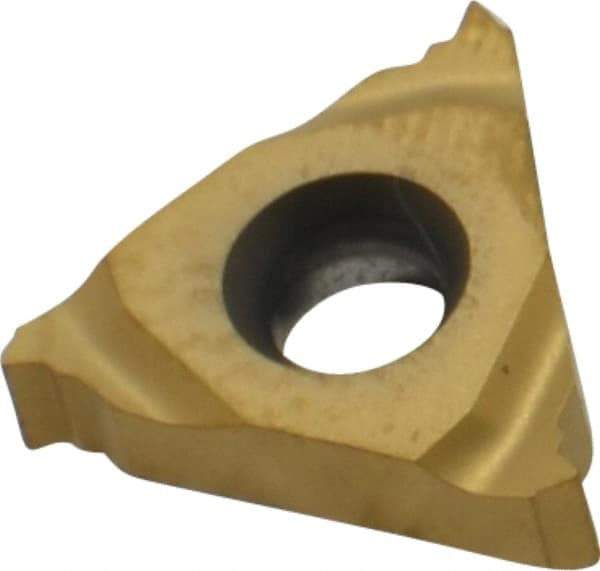 Seco - 16NR Internal Right Hand 16 UN Laydown Threading Insert - Grade CP500, TiAlN/TiN Coated Carbide - Benchmark Tooling