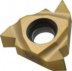 Seco - 16NR Internal Right Hand 8 NPT Laydown Threading Insert - Grade CP500, TiAlN/TiN Coated Carbide - Benchmark Tooling